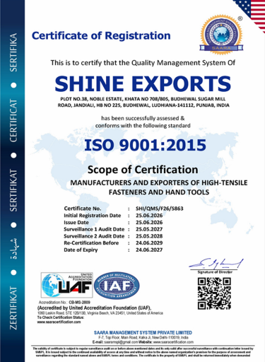 ISO 14001:2015 Certificate